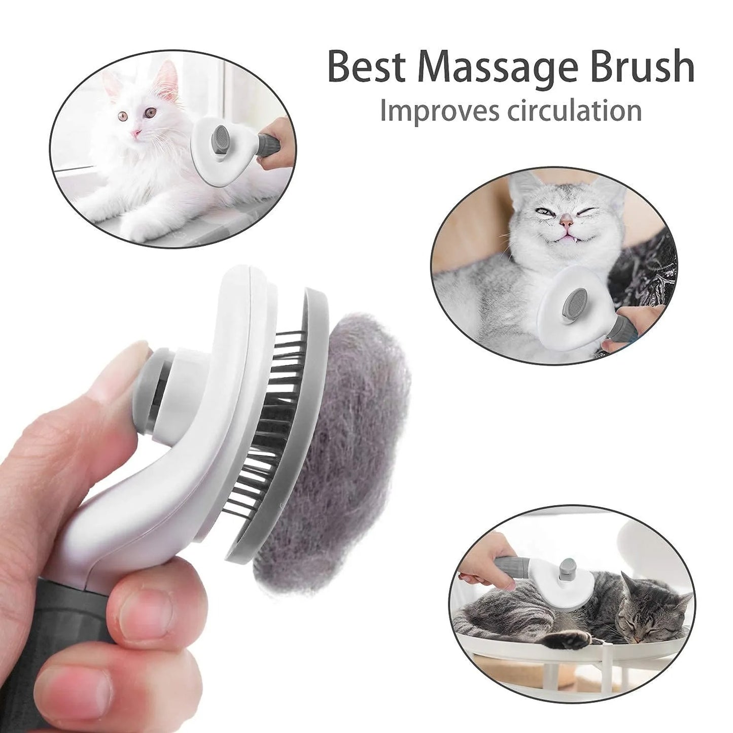 2-in-1 Cat/Dog hair removal brush